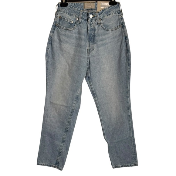 NWT Everlane Curvy 90s Cheeky Straight Jeans Light Wash size 26 high rise - Picture 2 of 6